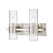 Z-Lite Lawson 2 Light Vanity, Brushed Nickel & Clear 343-2V-BN - alternate 1